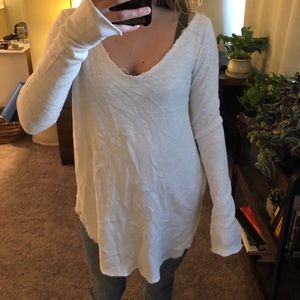 Urban outfitters long sleeved white blouse